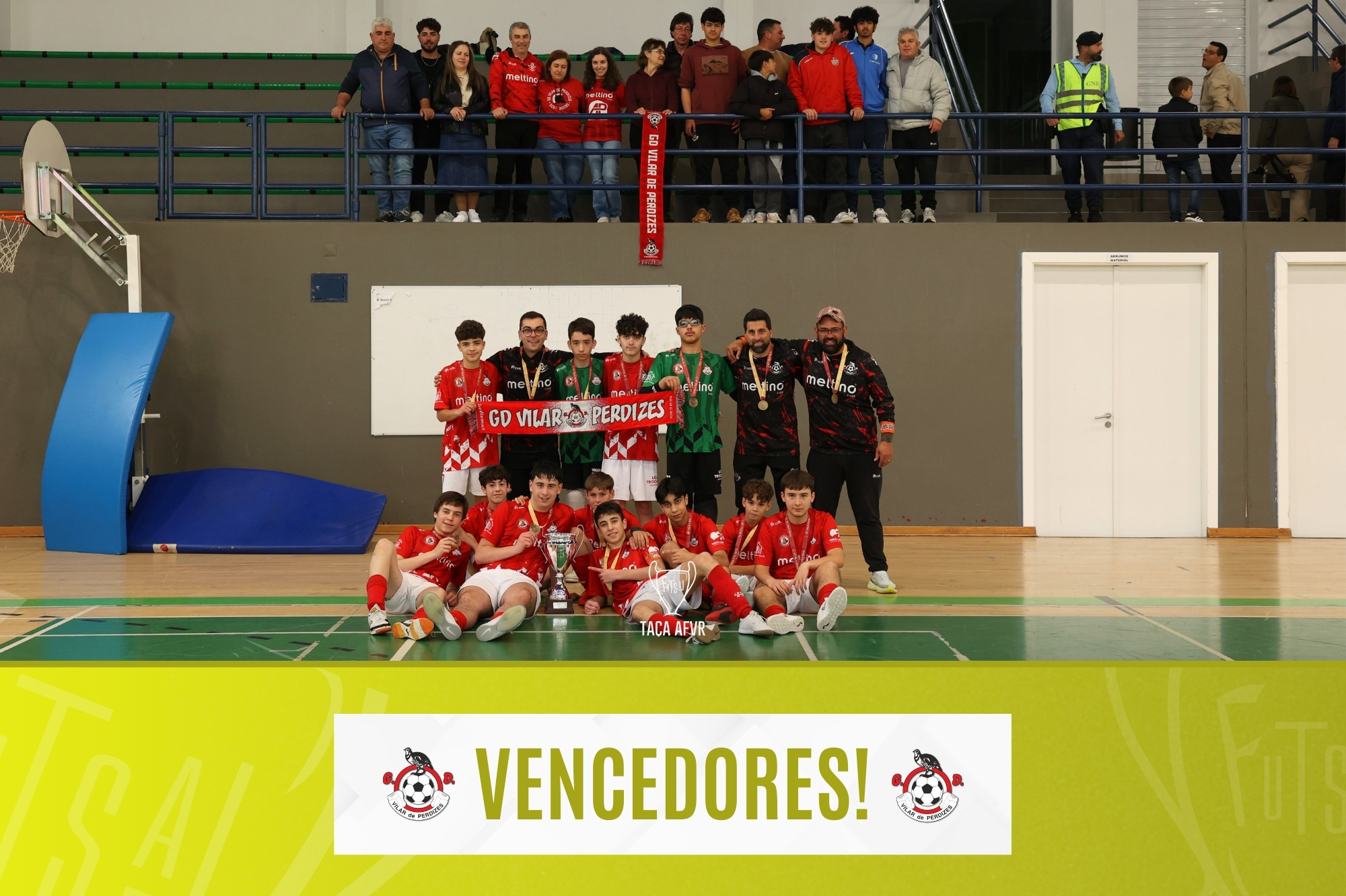 GD Vilar de Perdizes Vencedor da Taça Distrital de Juniores C
